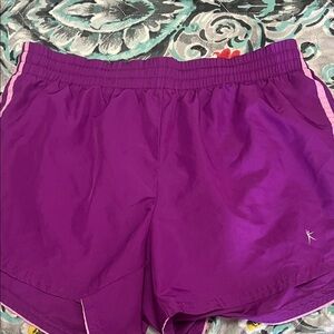 Danskin Women's Athletic Shorts in Vibrant Purple